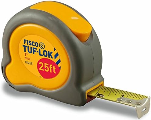 Fisco Tools TK25E Tape Measure, 1-Inch Wide by 25-Feet Long