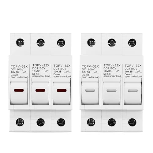 Portafusibles 1100V CC 10x38 mm gPV triple base de protección para cortocircuitos de alta tensión 2