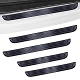 BFXM 4PCS Car Door Sill Protector, Universal Threshold Protection for Cars, Automotive Rubber Scratch Resistant Entry Sill Guards, Doors Edge Step Dust Shield Cover for Car/SUV