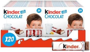 Kinder Chocolate 1000g pack of 20 (80 pieces)