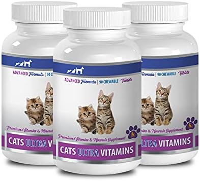 PET SUPPLEMENTS cat Allergy Relief - Allergy Immune Supplement for Cats - CAT Allergy Relief Complex - bromelain and quercetin - Turmeric Capsules - 3 Bottles (270 Chews)