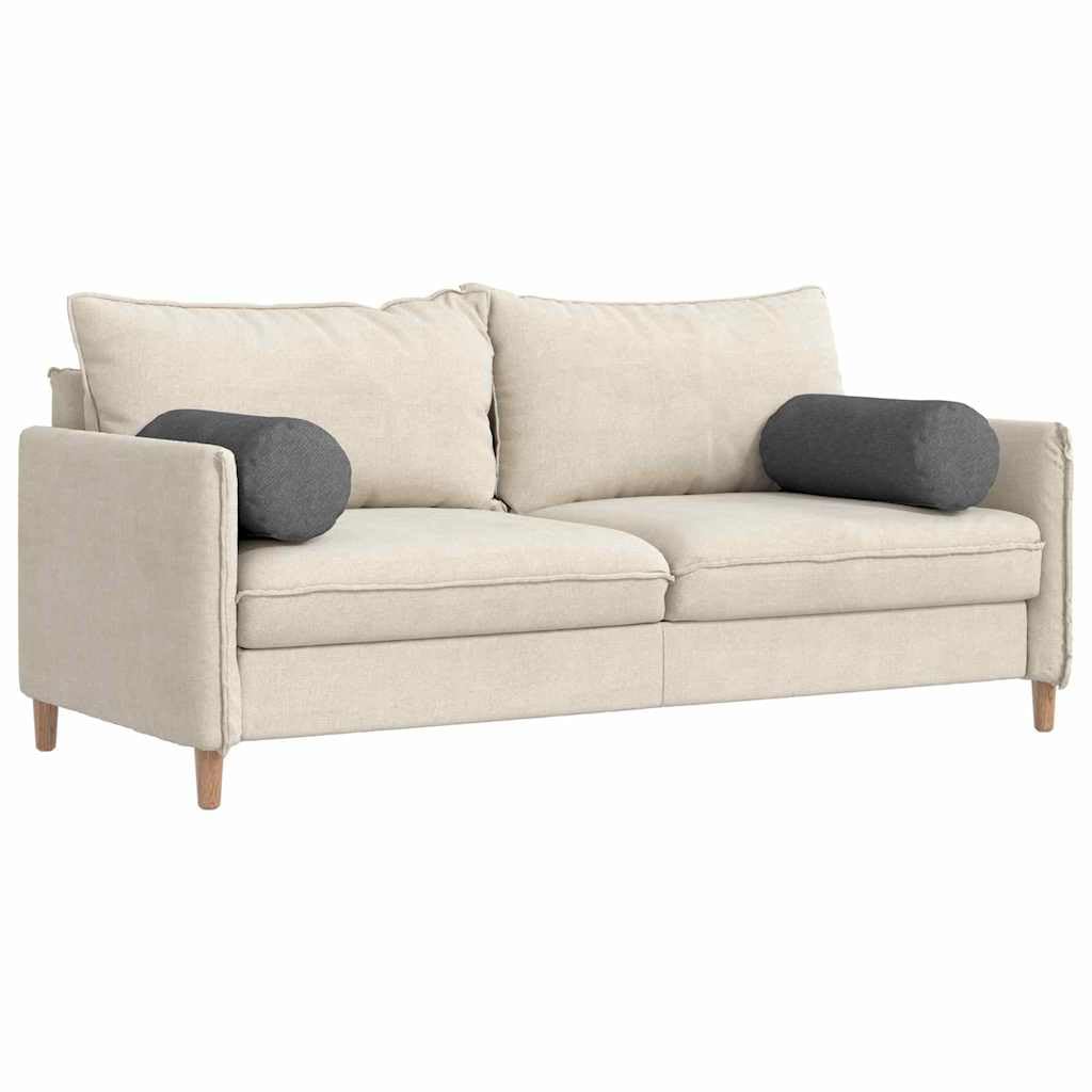 2er-Set Bolsterkissen Dunkelgrau Ø 25 x 70 cm Nackenrolle Cord | Weiche Nackenrollen mit Reißverschluss für gemütliche Stunden im Wohnzimmer und Schlafzimmer.