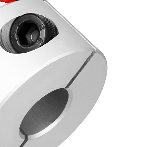 sourcing map Pflaume Form Kupplung Koppler 40mm Durchmesser 55mm Länge 15mm bis 15mm Welle DE de