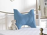 Lancashire Textiles Butterfly Pillow (Aqua, Pillow With Case)