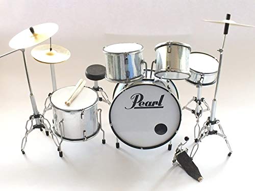 RGM311 Pearl Kits de batterie miniatures - Les Beatles, Paul McCartney, John Lennon, RIngo Starr, George Harrison RGM311 Pearl Kits de batterie miniatures