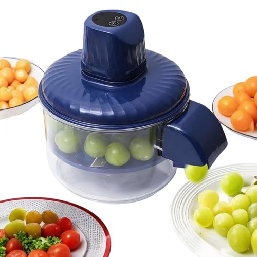 Peladora De Uvas Totalmente Automática, PP & Metal 24x24x18cm, De Uvas Portátil Para Y Frutas, Máquina Peladora Eléctrica Automática De Ajos Peladoras Recargable De Ayuda, Para Varias Frutas