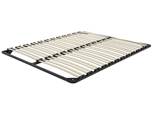 Combourg EU Double Size Slatted Bed Base 4ft6 Metal Frame
