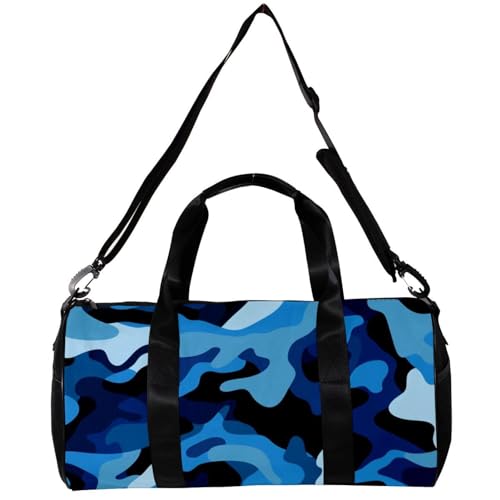 Gym Bags for Women,Duffle Bag for Travel,Classic Blue Sea Camouflage,Gym Bag for Men2