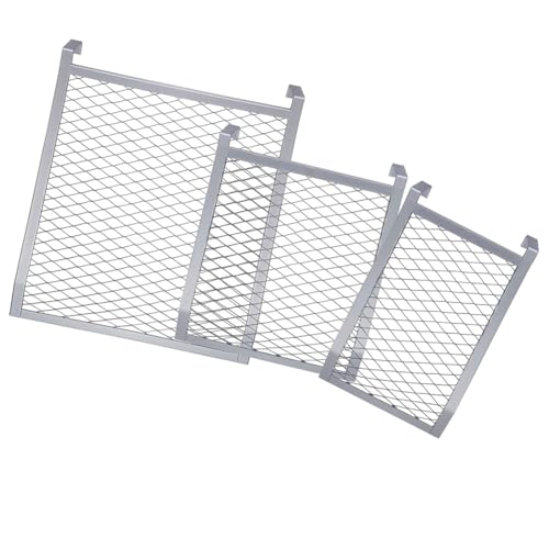 Bosiyrggrl Juego de Rejillas para Rodillos de Pintura para Cubetas de 1, 2 y 5 Galones: Herramientas para Pintar Metal para Uso Profesional y Doméstico.