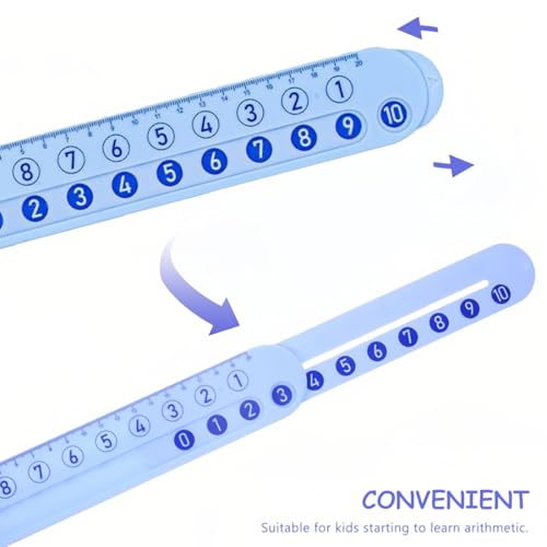 Personalisiertes Lineal, 25 cm Lineal, Pädagogisches Mathe für Kinder Addition und Subtraktion bis 20
