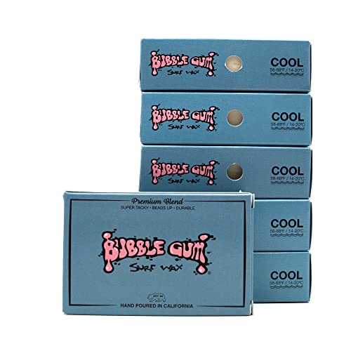 Bubble Gum Surf Wax Premium Formula Cool 6 Pack image 4
