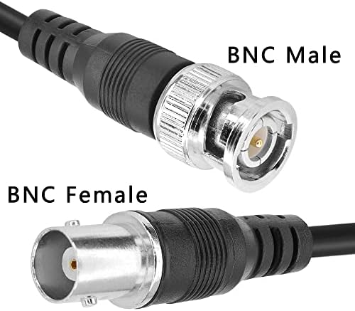 PNGKNYOCN BNC Coaxial Y Splitter Cable BNC Male to Dual BNC Female Connector Adapter Cable for Cameras and Video Equipment0.4m