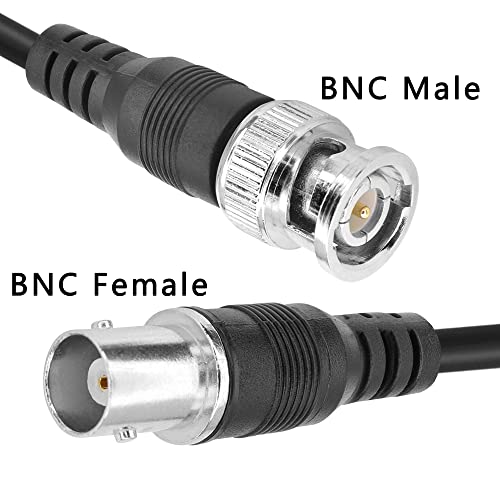 PNGKNYOCN BNC Coaxial Y Splitter Cable BNC 1 Male to 2 Female Connector Adapter Cable for Cameras and Video Equipment(0.4m)