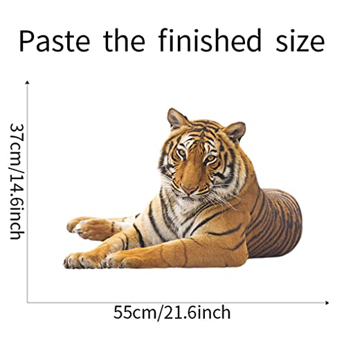 Vinilo decorativo BooDecal Lying Tiger 22x15 pulgadas miniatura 5