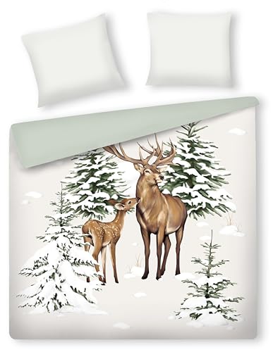 home&you - Bettwäsche aus Baumwollsatin Hivrosi, 200x220cm, 100%...