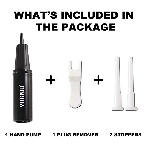 image for YOGIVO Exercise Ball Pump, Hand Air Pump for Stability Workout Yoga Ba