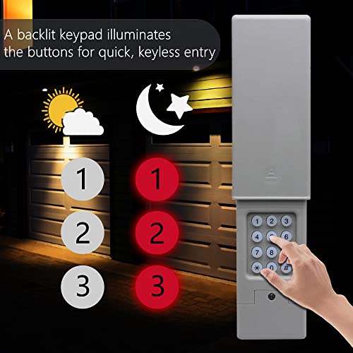 Linear Multi Code Keypad Snapklik.com : Universal Garage Door Keypad Replacement For Liftmaster ...