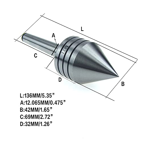 Hfs (R) Heavy Duty Live Tailstock Center (#1 Morse Taper) #TOP1