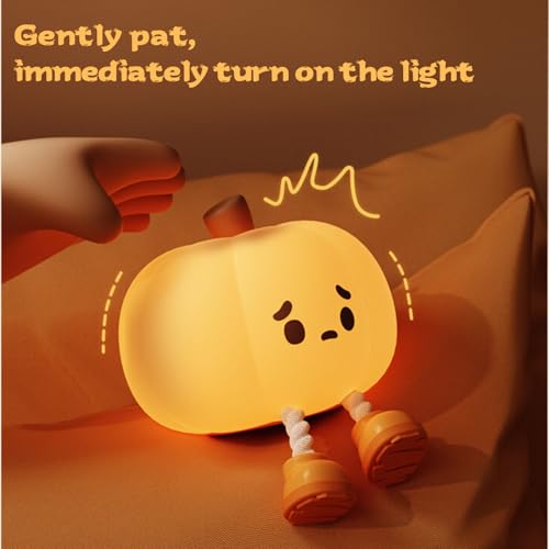 Ligtmin K-1165 Halloween Pumpkin Night Light,3 Level Dimmable Nursery Nightlight,Cute Led Lamp thumb #2