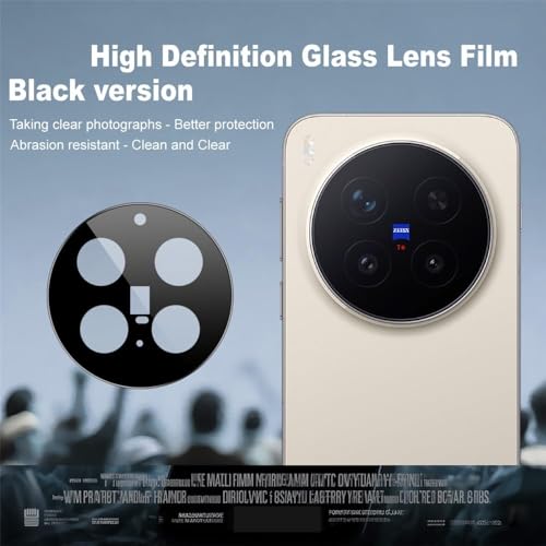 Image of HPTech Back Camera Lens Protector for Vivo X300 Pro (1 Pack) | Premium 9H Tempered Camera Glass Guard | Ultra Clear HD Transparency | Anti-Scratch | Bubble Free | Easy Installation