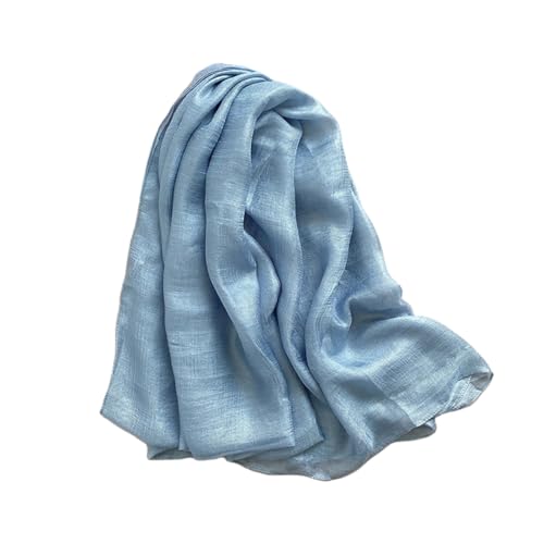 Wander Agio Womens Chiffon Shawl Party Wraps Evening Dress Bridesmaid Long Linen Scarves for Wedding Pearl Gloss Finish