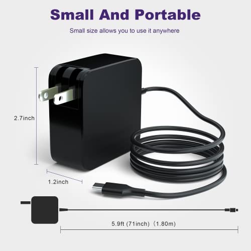 Image of 65W Gaming Charger, Activates 30W Turbo Mode for ROG Ally & Deck | Instantly unlocks 30W Turbo Mode. Foldable plug. Safely fast charges Steam Deck, Switch OLED, MSI Claw & laptops.