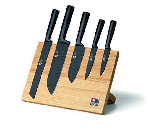 Richardson Sheffield-Nox- 5 delig messenblok bamboo met zwarte messen