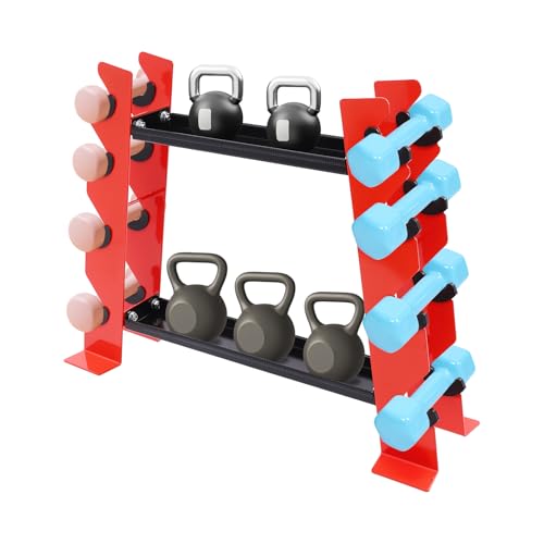 Support d'haltères multifonction robuste à 10 étagères charge 150 kg