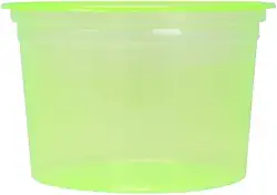 Pote Descartável Neon 200ml ideal para Sobremesa e Sorvete com 50 unidades Forfest (Verde)