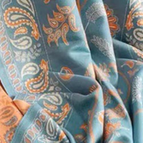 Reversible Pashmina Scarf for Women Jacquard Shawl Wrap Scarves Wool Soft Long Ethnic Style Paisley Shawl Scarves4