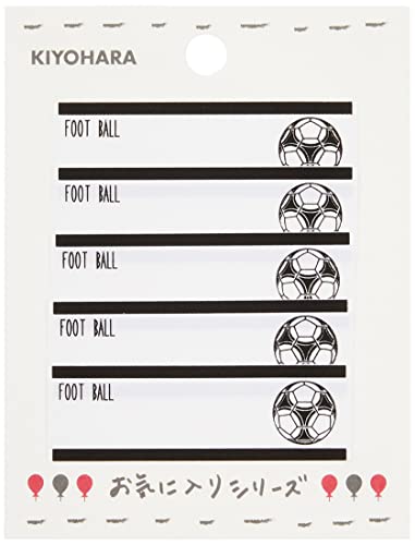 清原 KIYOHARA お気に入りシリーズ ネームラベル サッカー アイロン接着 5枚入り MOW701