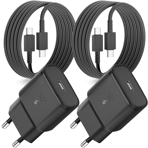 25W Ladegerät USB C Ladekabel für Samsung Galaxy S25 S24 S23 S22 S21 Ultra S20 fe A56 A55 A54 A53 A52 A51 A50 A33 A22,Schnellladegerät Handy Netzteil mit 2M Schnellladekabel Super Fast Charger 2-Pack 25W Ladegerät USB C Ladekabel für Samsung Galaxy S25 S24 S23 S22 S21 Ultra S20 fe A56 A55 A54 A53 A52 A51 A50 A33 A22,Schnellladegerät Handy Netzteil mit 2M Schnellladekabel Super Fast Charger 2-Pack