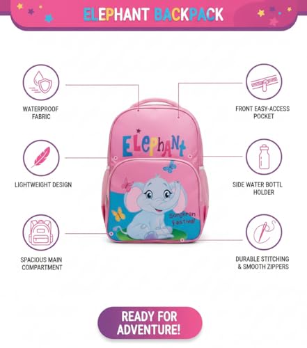 Image of Stylbase Cartoon Printed School Bag for Boys and Girls | Waterproof Backpack Bag for Travelling Sports | Kids Bag Ideal for UKG Nursery 1st Class | School Bags for 5 7 Years 15 Inches