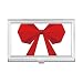 Abstract Christmas Bowknot Origami Pattern Business Card Holder Case Pocket Box Wallet