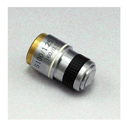 Microscope 185 Achromatic Objective Lens Biological Microscope Objective Lens 4X 10X 20X 40X 60X 100X 1PC(100X)