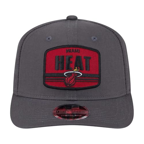 Gorra Snapback New Era Miami Heat Ajustable Gris miniatura 2