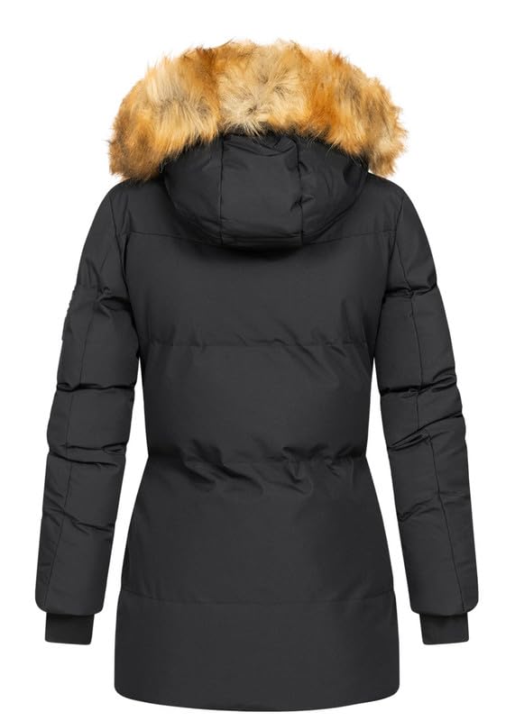 Geographical Norway Crown Lady - Giacca Donna Imbottita Calda Autunno-Invernale - Cappotto Caldo - Giacche Antivento A Maniche Lunghe e Tasche - Abito Ideale