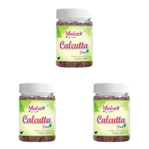 Image of Mahek Calcutta Meetha Paan 330Gm | Traditional Mukhwas Mouth Freshener with Gulkand, Fennel, Cardamom, Clove, Coriander, Dry Dates & Betel Leaves | Helps Support Digestion and After Meals (Pack of 3)