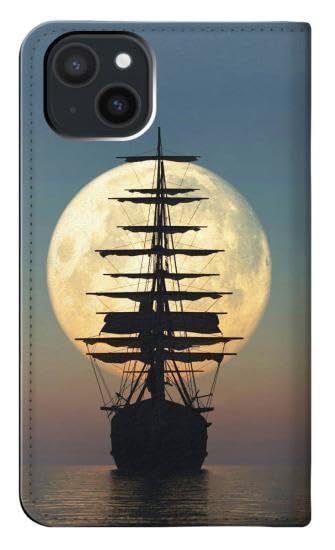 Coque cuir iPhone 15 Plus pirate pour éviter les rayures d'écran dans votre sac