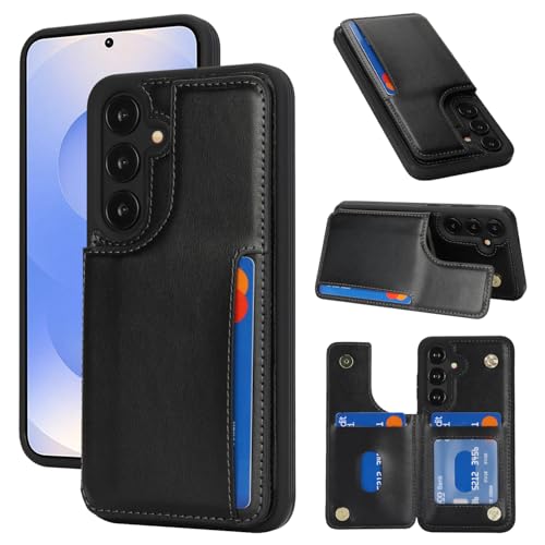 Étui de protection en cuir synthétique pour S25 avec blocage RFID
