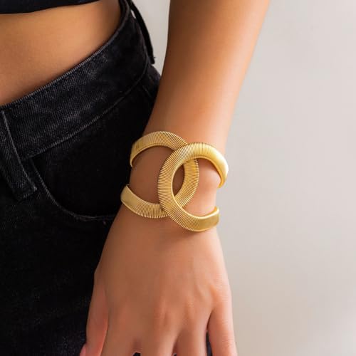 Image of Shining Diva Fashion Gold Plated Stylish Kada Bangle Cuff Bracelet for Women & Girls