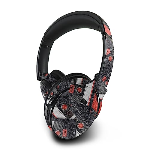 Image of MightySkins Glossy Glitter Skin Compatible with Bose QuietComfort 45 Headphones - Mixtape | Protective, Durable High-Gloss Glitter Finish | Easy to Apply, Remove, and Change Styles | Made in The USA