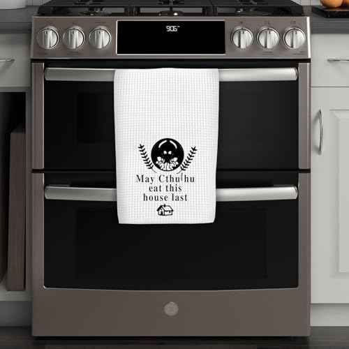 WCGXKO Great Old Ones Home Decor Kitchen Flour Sack Towel May Cthulhu Eat This House Last (May Cthulhu) - Image 5