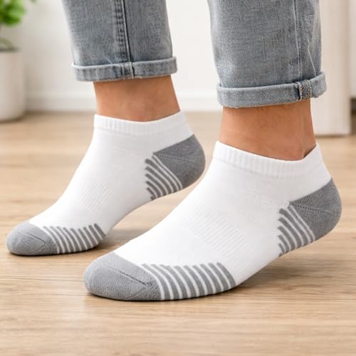 Image of No Show Socks Mens Low Cut Athletic Running Casual Liner Socks.
