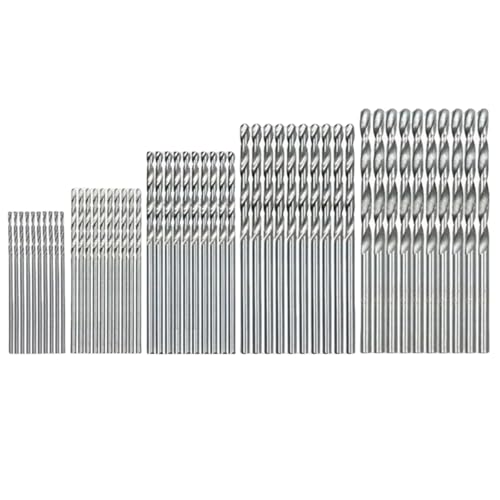 Set de 50 brocas helicoidales con recubrimiento de titanio 1-3 mm miniatura 1