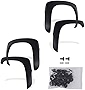 Fender Flares Kit Compatible for 2001-2006 for Chevrolet Silverado 1999-2006 for GMC Sierra Shiny/Smooth Matte Black Front Rear Wheel Factory style