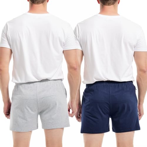 Image of AIMPACT Men's 4 inch Inseam Sleep & Lounge Pajama Shorts with Pockets