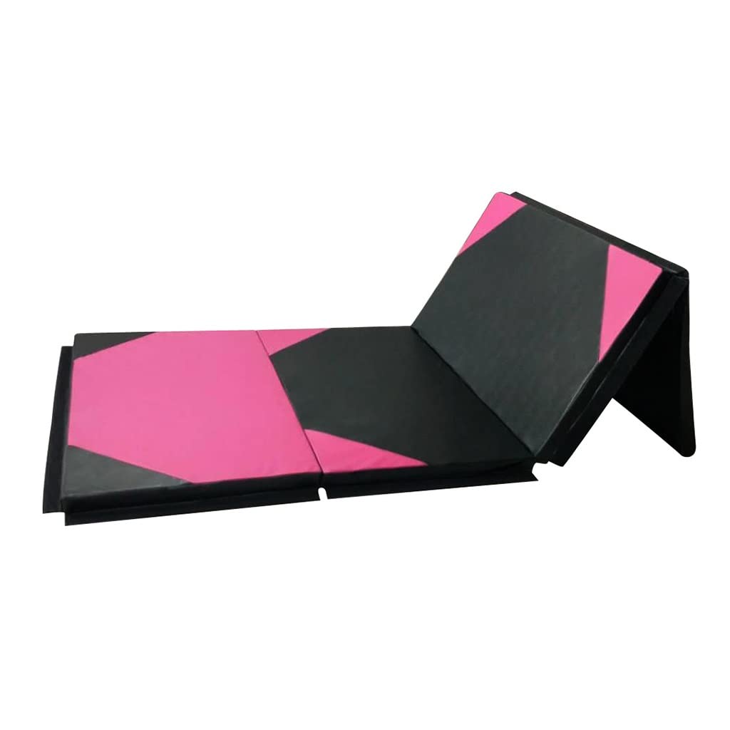 Tappetino Pieghevole Ginnastica Materassino da Ginnastica con Cuciture Bicolore, Tappetino per Esercizi Fitness Pieghevole in Quattro Pieghe, per Ballare, Praticare Arti Marziali, Yoga