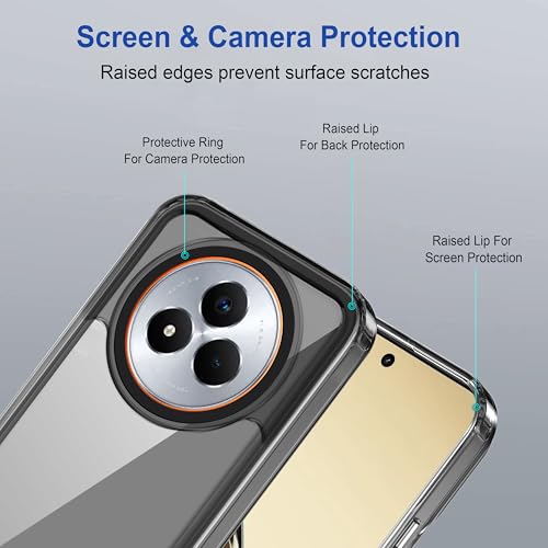 Image of Zapcase Back Case Cover for Realme Narzo 80 Pro 5G | Compatible for Realme Narzo 80 Pro 5G Back Cover | Case Cover with Camera Protection | (TPU + PC | Translucent Black)
