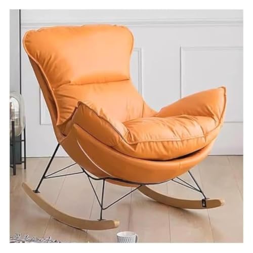 FGJUYLKvchgf Mecedora Suave y cómoda, reclinable, for el hogar, balcón, Exterior, jardín o terraza.(Orange B)